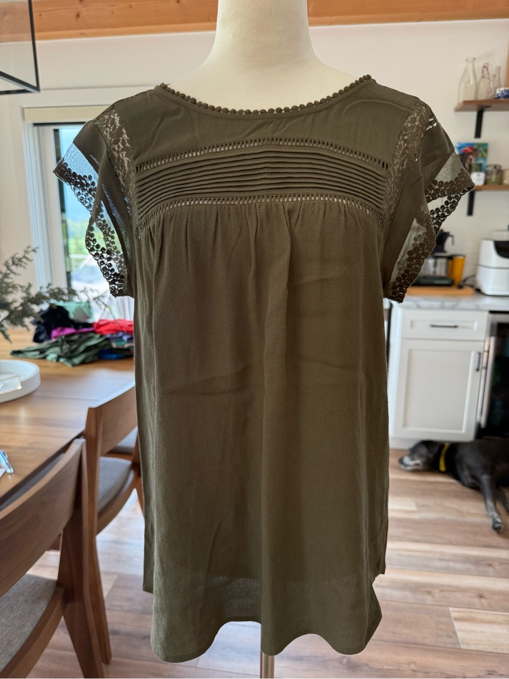Daniel Rainn Olive Green Blouse